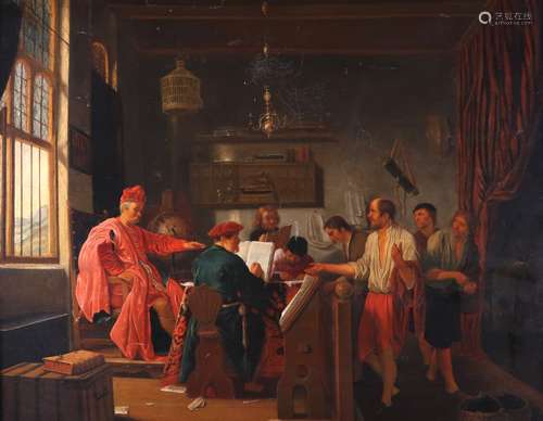 Dutch School 19th CenturyThe Cardinal's LibraryOil on panel53 x 67cm; 21 x 26¼inProvenance: Sold