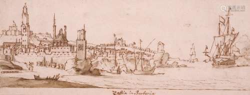 Francis Place (1647-1728)Zaffia in BarbariaPen, ink and wash11 x 31cm; 4¼ x 12inProvenance:Ingram