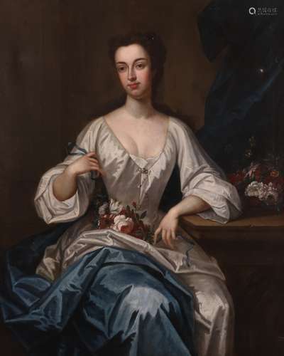 Circle of Johan Baptist Closterman Portrait of Meliora Baskerville (1715-1740) of Winterbourne