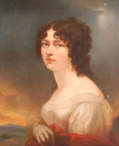 Circle of William BeecheyPortrait of Sarah Callander neé À Beckett (1804-1837), head and shoulders