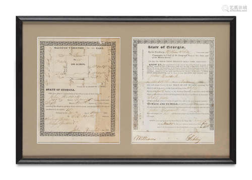 Partially Printed Document, a Georgia land grant of 160 acres to 