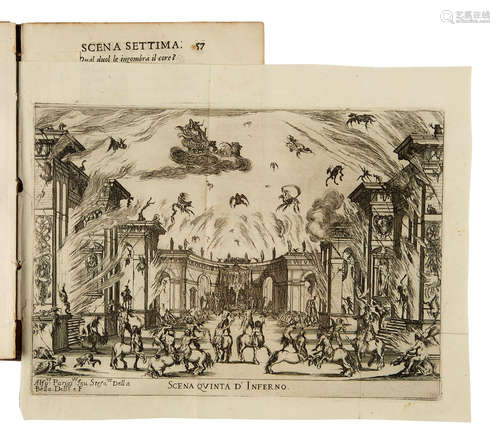 Le nozze degli dei favola ... rappresentata in musica in Firenze nelle reali nozze de ... Ferdinando II e Vittoria Principessa d'Urbino. Florence: Amadore Massi and Lrenzo Landi, 1637. COPPOLA, GIOVANNI CARLO. 1599-1652.