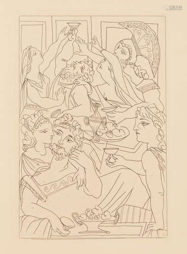 Lysistrata.  New York: The Limited Editions Club, 1934. PICASSO, PABLO. 1881-1973. ARISTOPHANES. c.446–c.386 BC.