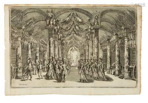 Il pomo d'oro. Festa teatrale Rappresentata in Vienna per l'augustissime nozze delle sacre cesaree e Reali Maesta di Leopoldo e Margherita. Vienna: Matteo Cosmerovio, 1667. SBARRA, FRANCESCO. 1611-1668.