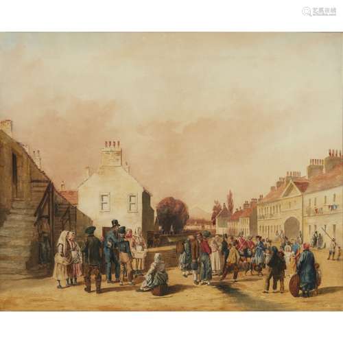 J. C. NEWTON (19TH CENTURY SCOTTISH)FISHERROW, MUSSELBURGH Pencil and watercolour61cm x 74cm (24in x