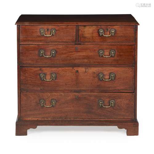 GEORGE III MAHOGANY 'CHIPPENDALE' CHEST OF DRAWERSCIRCA 1770 the moulded rectangular top above two