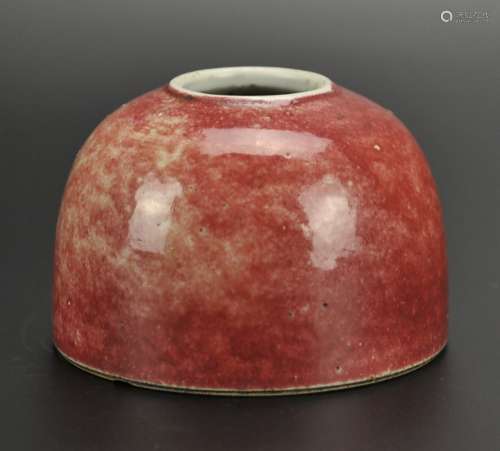 Chinese Peachbloom-Glazed Washer,Late Qing D.