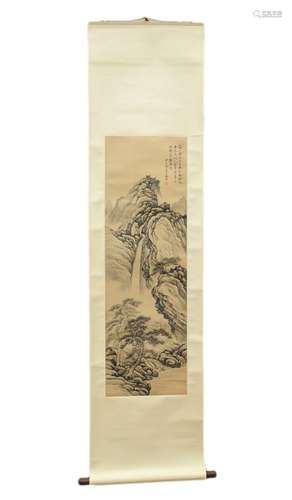 Chinese Mountain Painting Scroll, TaoLengYue