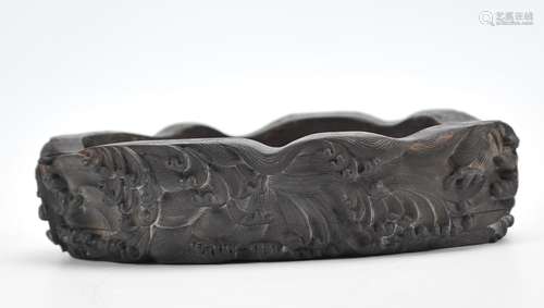 Chinese Carved Rosewood Base