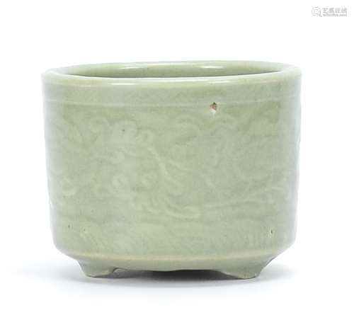 A Chinese Celadon Glazed Censer, 19th C.