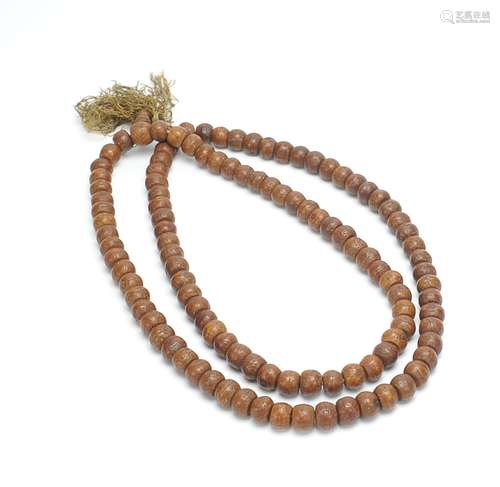 108 Bodhi Bead Necklace, Qing D.