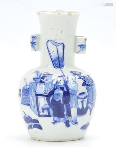 Chinese Blue and White Vase,19th C.