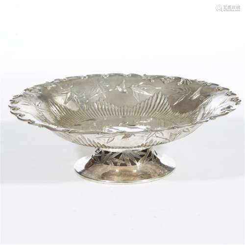 A Chinese export silver footed bowl, Tuckchang