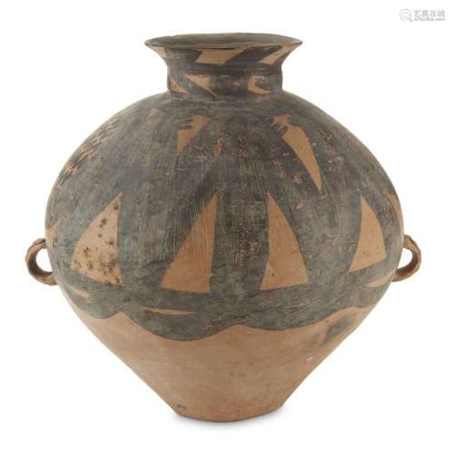 A Chinese Neolithic painted pottery jar, Banshan culture