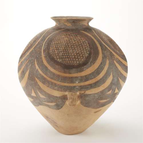 A Chinese Neolithic painted pottery jar, Banshan culture