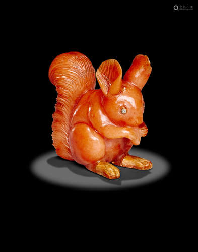 Gemstone Carving of a Squirrel