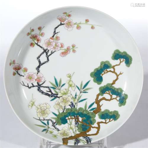 A Japanese enameled porcelain 