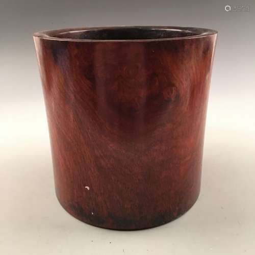 Chinese Rose-wood Brush Pot