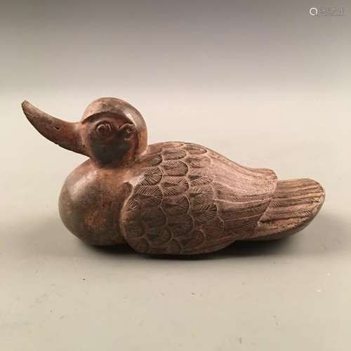 Chinese Archaic 'Duck' Jade Figure