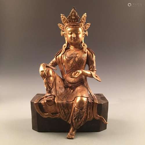 Chinese Gilt Bronze Buddha