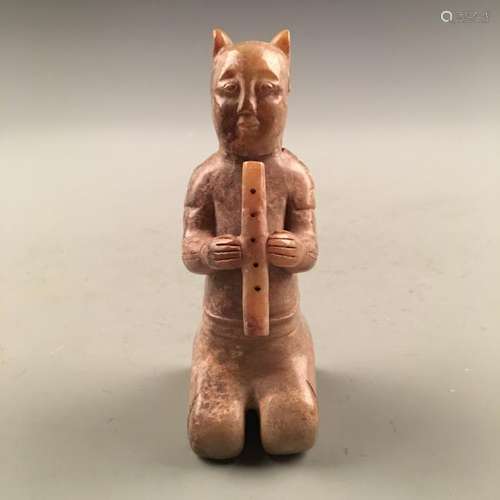 Chinese Archaic 'Musician' Jade Figure