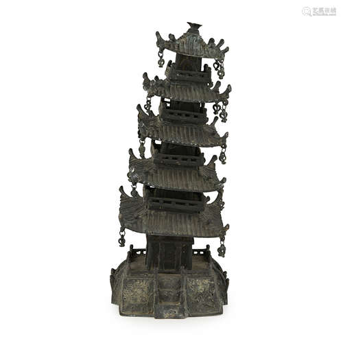 IRON MODEL OF A PAGODA