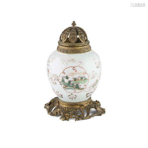 ORMOLU-MOUNTED SETO OVOID JAR