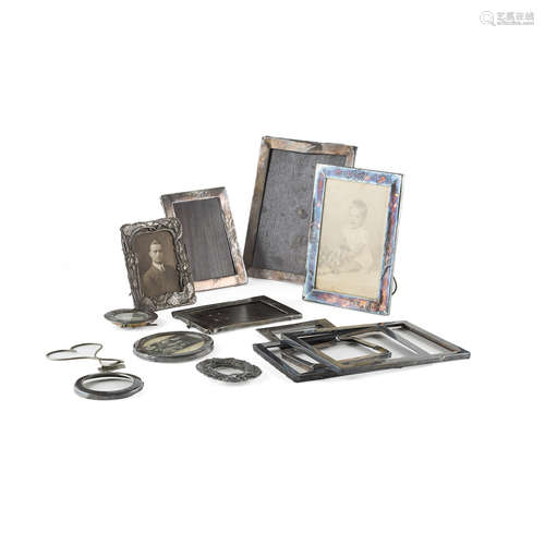 COLLECTION OF SILVER PHOTOGRAPH FRAMES