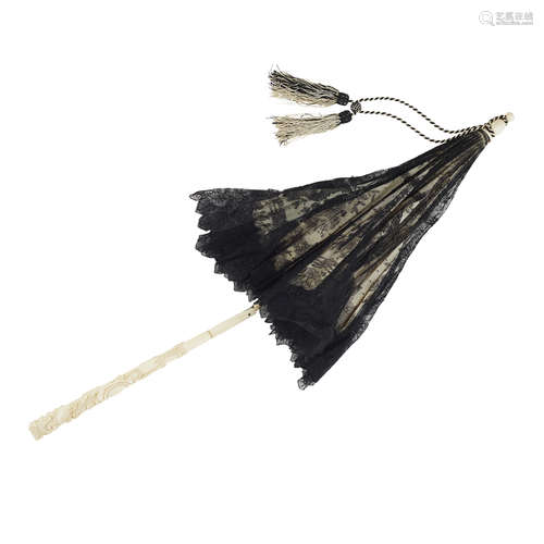 Y SILK AND IVORY PARASOL