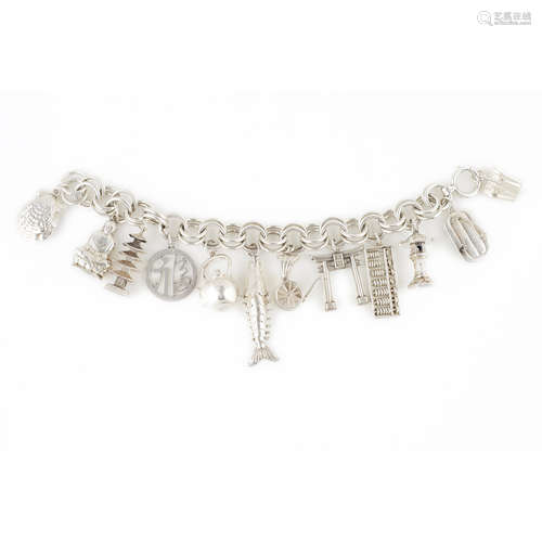 SILVER CHARM BRACELET