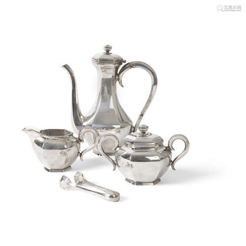 THREE-PIECE SILVER COFFEE SERVICE