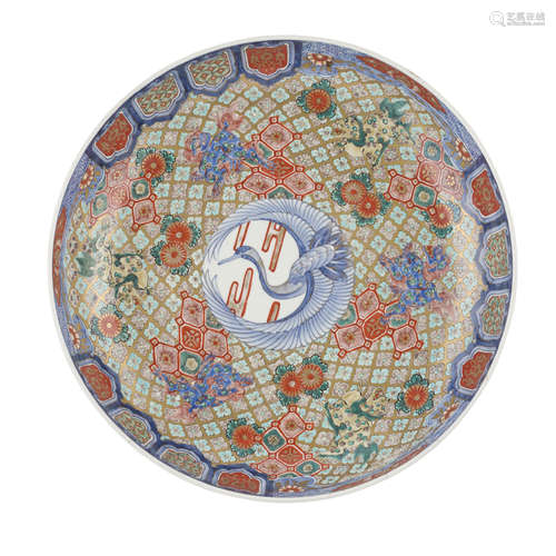 EXCEPTIONALLY LARGE IMARI DISH