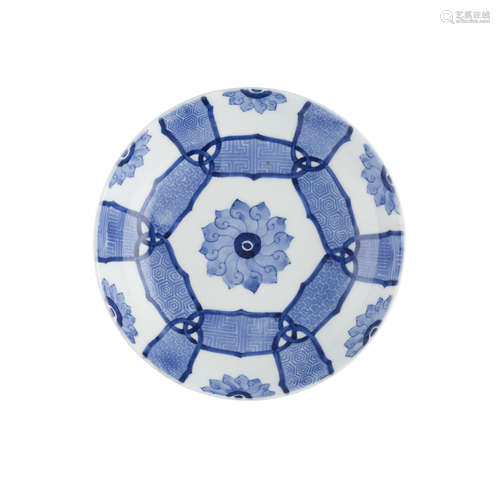 NABESHIMA BLUE AND WHITE DISH