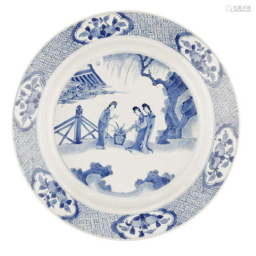 BLUE AND WHITE DISH