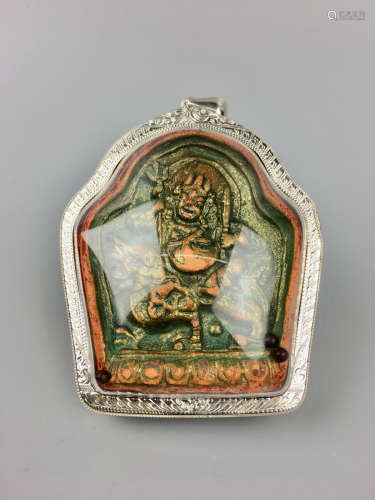 17-19TH CENTURY, A STORY DESIGN CARVING PENDANT, QING DYNASTY
