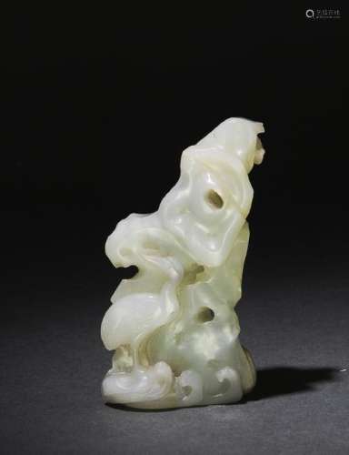 Chinese Jade Carving of a Crane, 18th Century