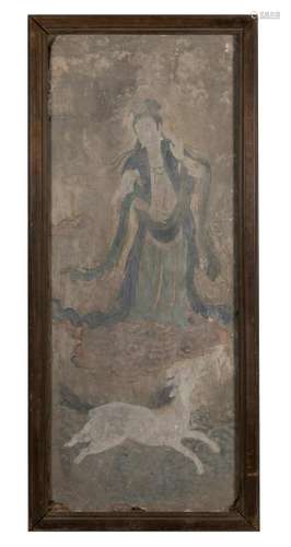 Buddhist Wall Mural Painting, Yuan Dynasty