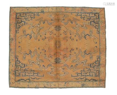 Chinese Silk Panel w/ Bats, 18th Century