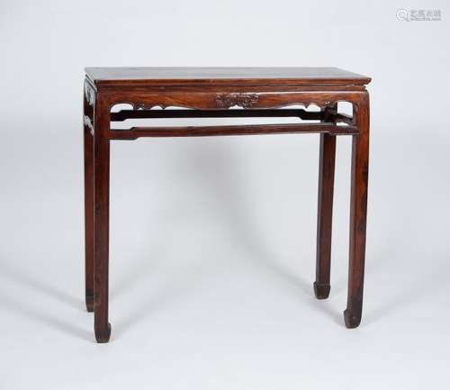 Chinese Huanghuali Half Table, 17th Century