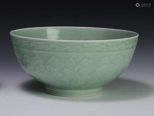 Chinese Imperial Celadon Bowl, Qianlong Mark