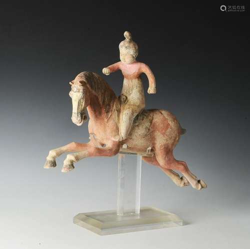 Chinese Tang Dynasty Horse & Rider