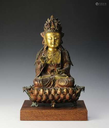 Gilt Bronze Buddha, Ming Dynasty