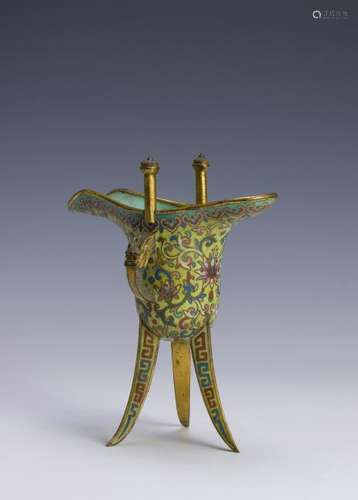 Chinese Cloisonne Libation Cup, 18th Century