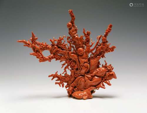 Chinese Coral Carving, 19th Century