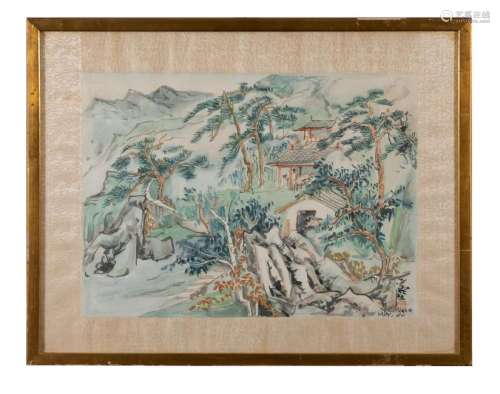 Chinese Painting of Landscape, Wang Yachen