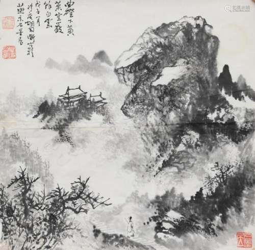 (5) Paintings by Chen Banding, Hu Peiheng, et al.