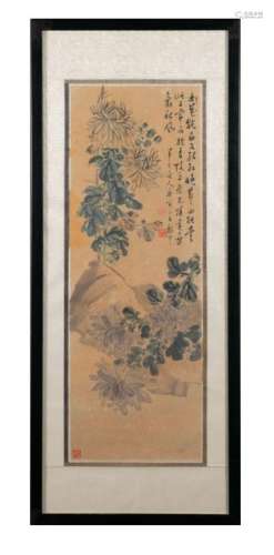 Chinese Painting of Flowers by Chen Banding