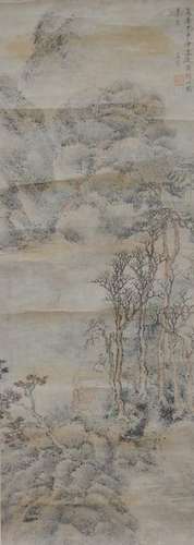 Landscape Painting by Ju Jie, Ming Dynasty