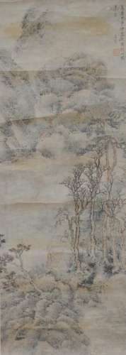 Landscape Painting by Ju Jie, Ming Dynasty