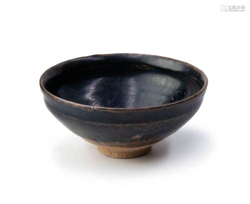 SONG-STYLE TEMMOKU TEA BOWL 'BAMBOO MOTIF'